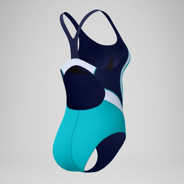 Women's Quantum Fusion Splice One Piece Blue/Navy
