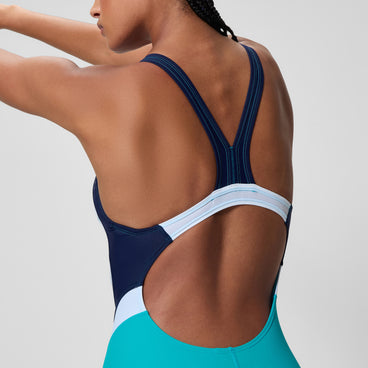 Women's Quantum Fusion Splice One Piece Blue/Navy