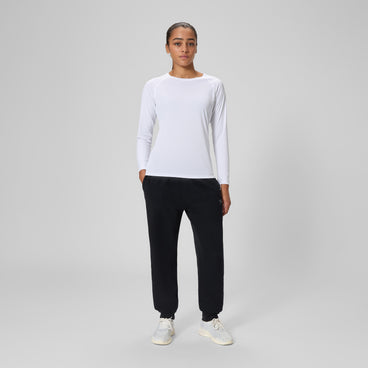 Women's Long Sleeve Swim Tee White