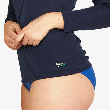 Women's Long Sleeve Swim Tee Navy