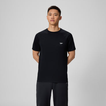 New Easy Short Sleeve Swim Rashguard Black