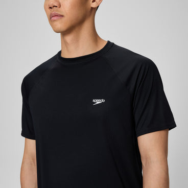 New Easy Short Sleeve Swim Rashguard Black