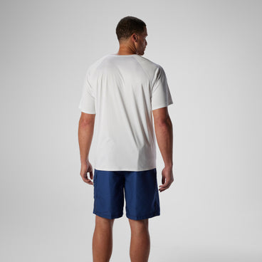 Men's New Easy Short Sleeve Rashguard White