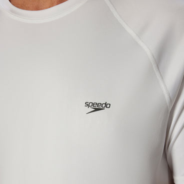 Men's New Easy Short Sleeve Rashguard White