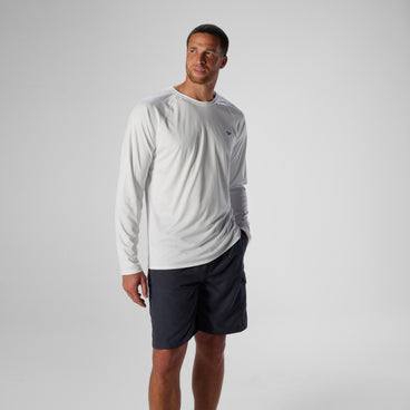 Easy Solid Long Sleeve Swim Rashguard White