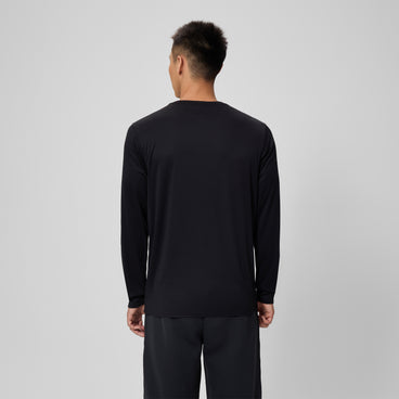 Basic Long Sleeve Swim T-shirt Black