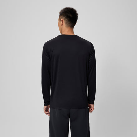 Basic Long Sleeve Swim T-shirt Black