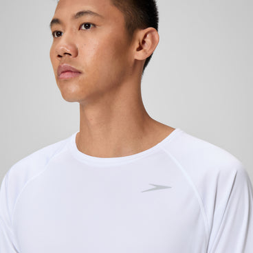 Speedo Long Sleeve Swim Rashguard White