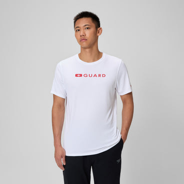 Men's Lifeguard Short Sleeve Tess White