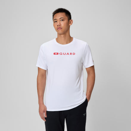 Men's Lifeguard Short Sleeve Tess White