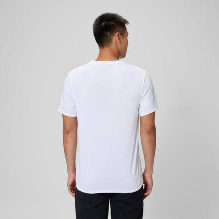 Men's Lifeguard Short Sleeve Tess White
