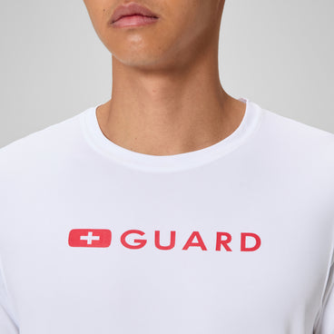 Men's Lifeguard Short Sleeve Tess White