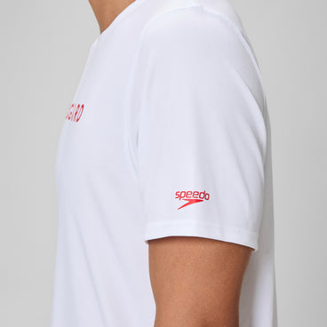 Men's Lifeguard Short Sleeve Tess White