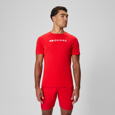 Men's Lifeguard Short Sleeve Tee Red