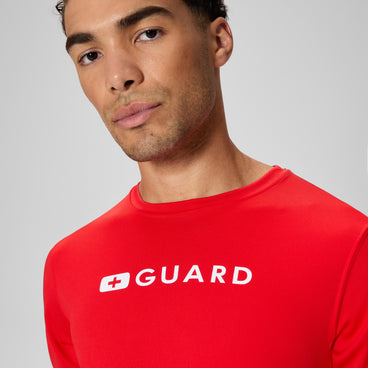 Men's Lifeguard Short Sleeve Tee Red