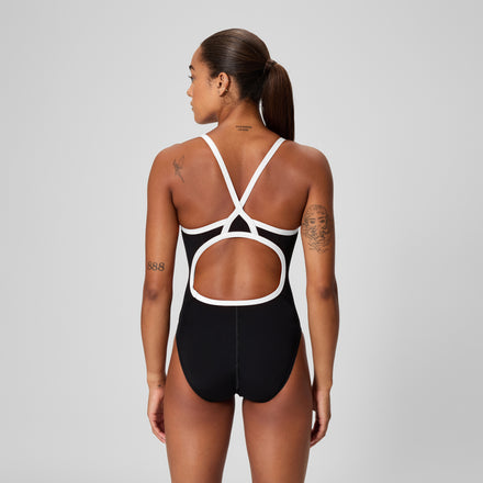 Women's Endurance+ Flyback Swimsuit Team Black