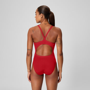 Women's Endurance+ Flyback Swimsuit Team Dark Red