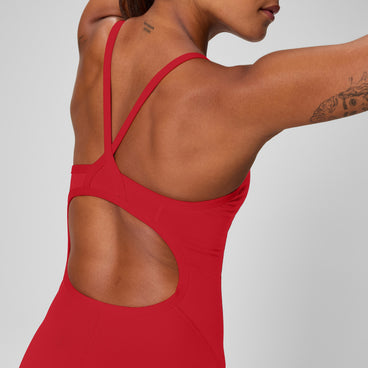 Women's Endurance+ Flyback Swimsuit Team Dark Red