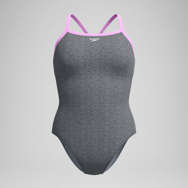 Women's Heather Closed Back with Hydrobra Purple