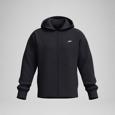 Men's Pro Full Zip Fleece Hoodie Black