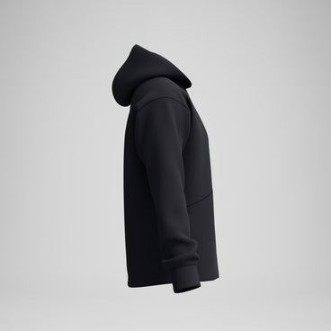 Men's Pro Full Zip Fleece Hoodie Black