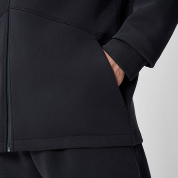 Men's Pro Full Zip Fleece Hoodie Black