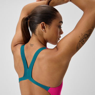 Women's Powerback Swimsuit Pink
