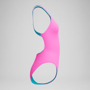 Women's Club Training Powerback Swimsuit Pink/Blue