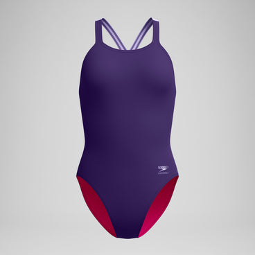Women's Powerback Swimsuit Purple