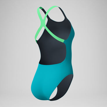 Women's Club Training Powerback Swimsuit Turquoise