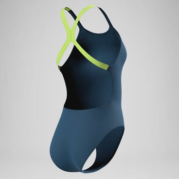 Women's Club Training Powerback Swimsuit Blue/Green