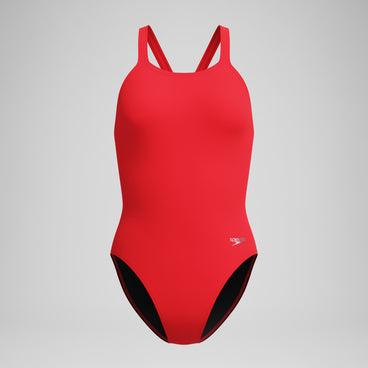 Women's Club Training Leaderback Swimsuit Red