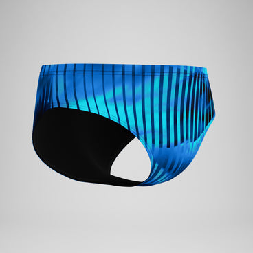 Men's Club Training Printed Brief Blue
