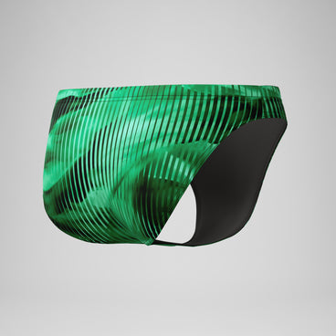 Men's Club Training Printed Brief Green/Black