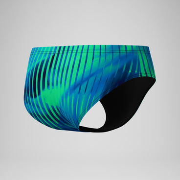 Men's Club Training Printed Brief Blue/Green