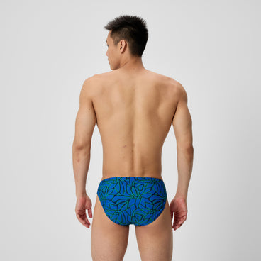 Men's Club Training Printed Brief Blue/Green