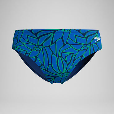 Men's Club Training Printed Brief Blue/Green