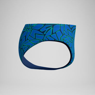 Men's Club Training Printed Brief Blue/Green
