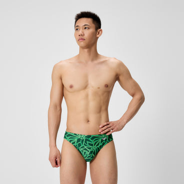 Men's Club Training Printed Brief Green