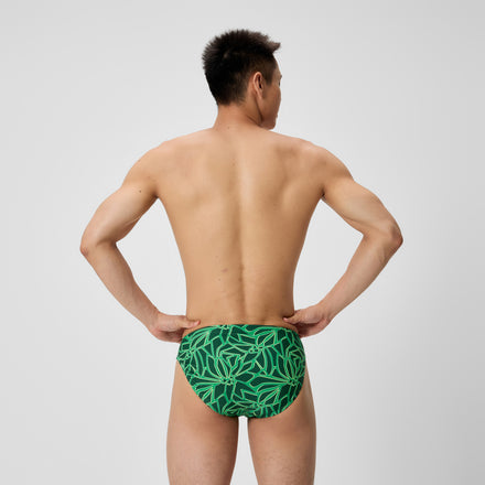Men's Club Training Printed Brief Green
