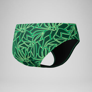 Men's Club Training Printed Brief Green