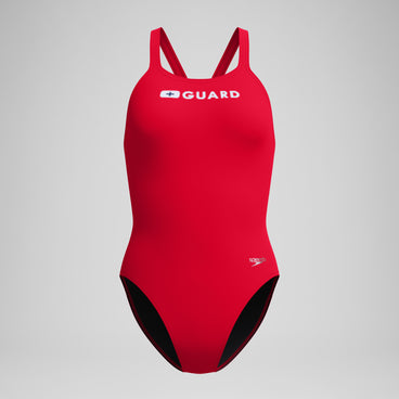 Women's Guard Leaderback Swimsuit Red