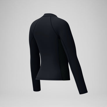 Women's Scuba Flex Long Sleeve Rashguard Black/Green
