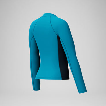 Women's Scuba Flex Long Sleeve Rashguard Blue/Black