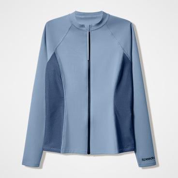 Women's Scuba Flex Long Sleeve Rashguard Gray/Blue