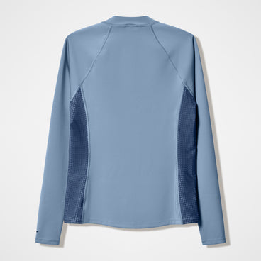 Women's Scuba Flex Long Sleeve Rashguard Gray/Blue