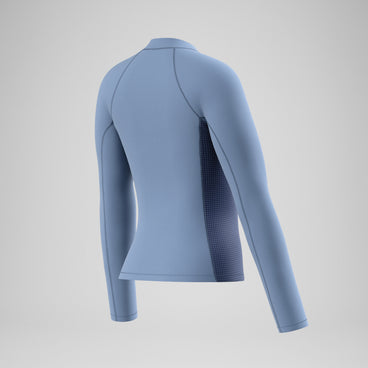 Women's Scuba Flex Long Sleeve Rashguard Gray/Blue