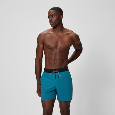 Men's Never Stop Swim Shorts Border Blue
