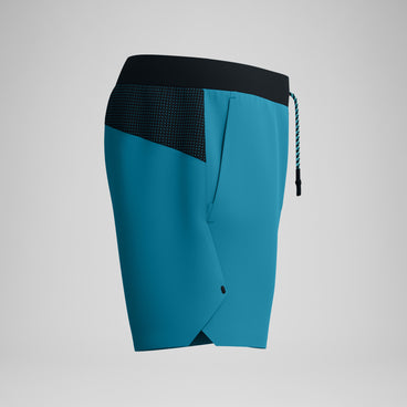 Men's Never Stop Swim Shorts Border Blue