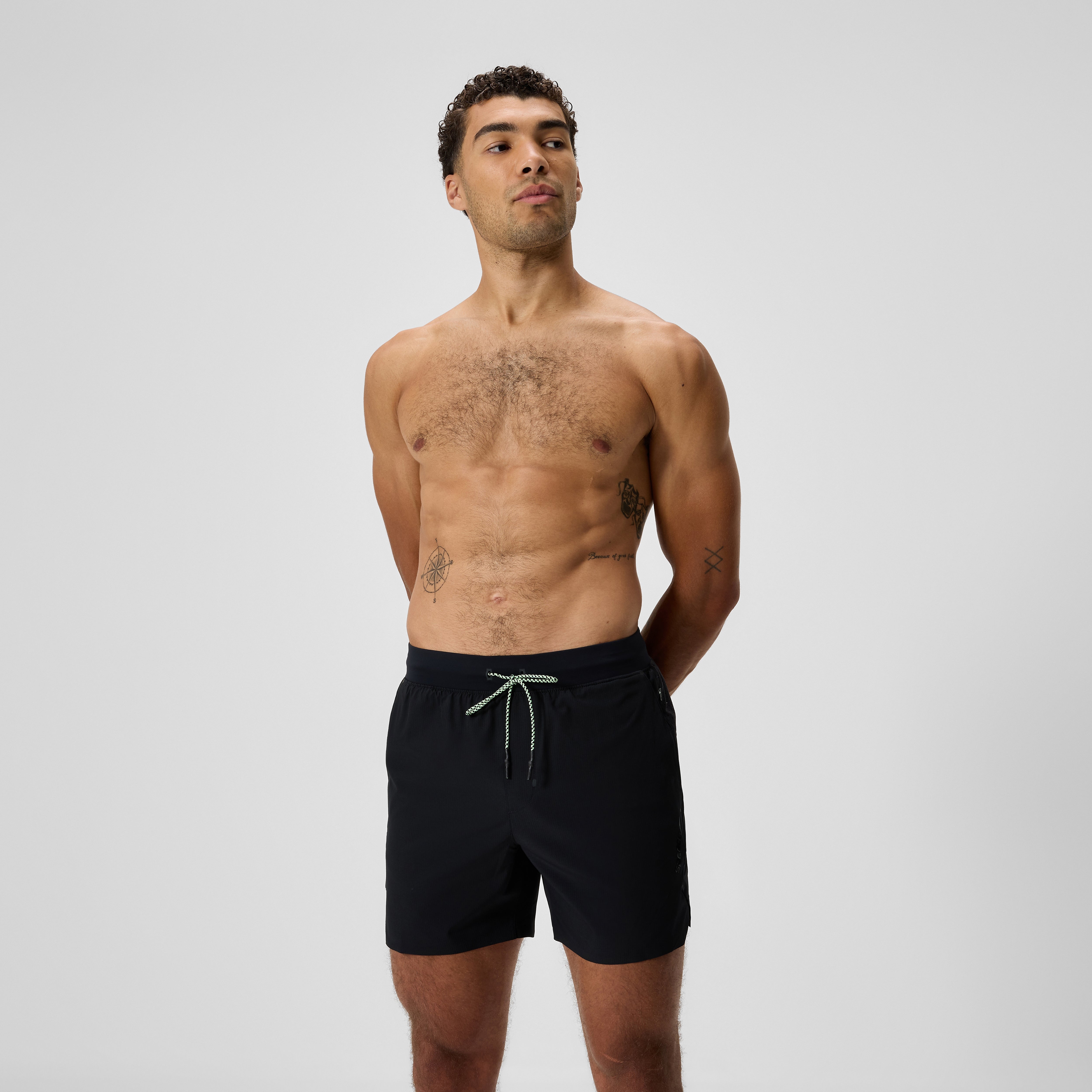 SWIM③ Men's Never Stop Solid Swim Shorts Black | Speedo